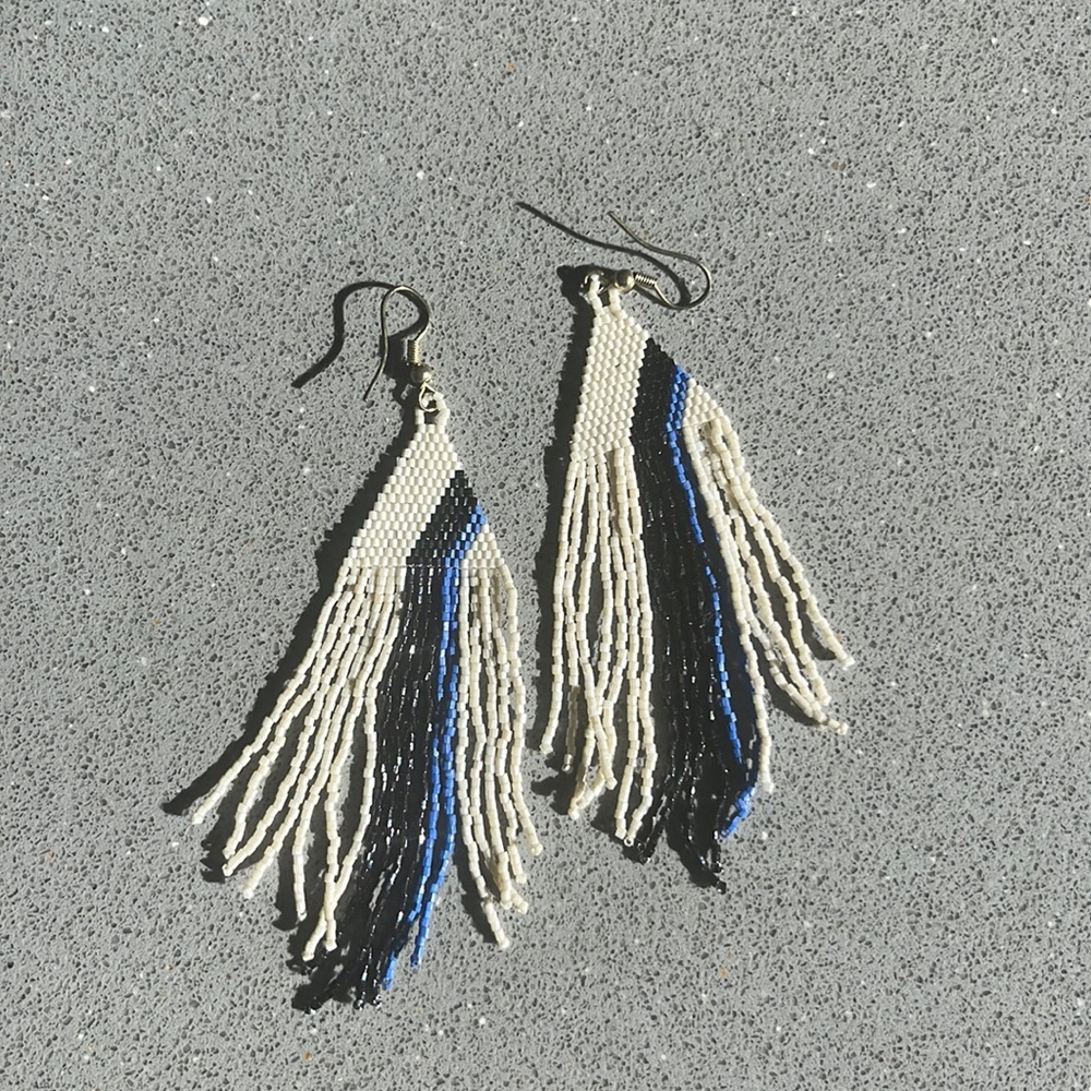 sparkly, beaded earrings!!! from INK & ALLOY